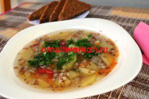 Гречневый суп с куриными крылышками и цветной капустой (рецепт с фото)